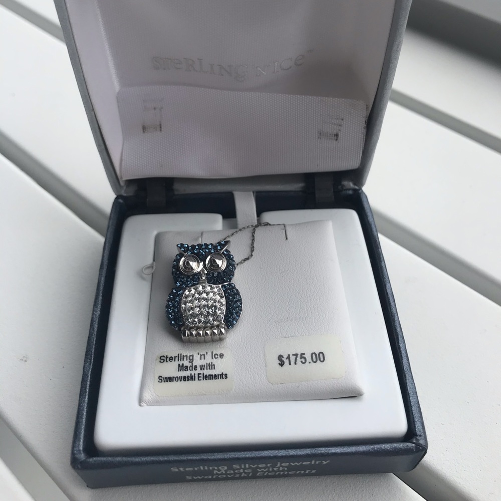 Swarovski Owl necklace NWT